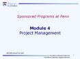 Module 4 Project Management PowerPoint PPT Presentation