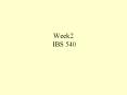 Week2 IBS 540 PowerPoint PPT Presentation