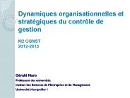 Dynamiques organisationnelles et strat