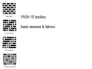 FASH 15 textiles