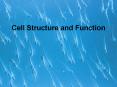 Cell Structure and Function PowerPoint PPT Presentation