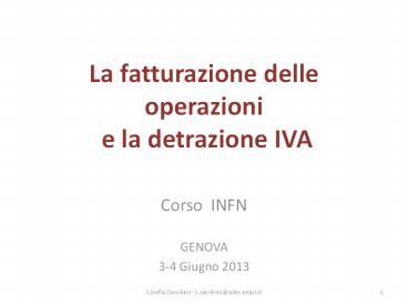 La fatturazione delle operazioni e la detrazione IVA