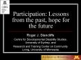 Participation: Lessons from the past, hope for the future PowerPoint PPT Presentation