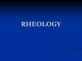 RHEOLOGY PowerPoint PPT Presentation