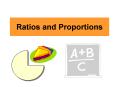 Ratios and Proportions PowerPoint PPT Presentation