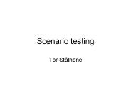 Scenario testing