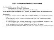 Regional Development Policy