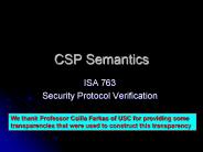 CSP Semantics