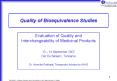 Quality of Bioequivalence Studies PowerPoint PPT Presentation