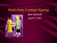 Multi-Party Contract Signing