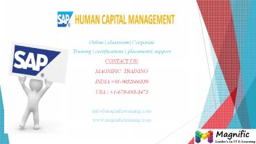 sap hcm online training in australia