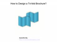 How to Design a Tri-fold Brochure?