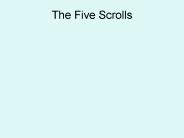 The Five Scrolls