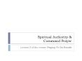 Spiritual Authority PowerPoint PPT Presentation
