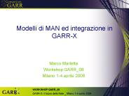 Modelli di MAN ed integrazione in GARR-X
