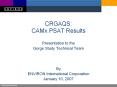CRGAQS: CAMx PSAT Results PowerPoint PPT Presentation