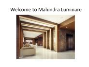 Mahindra Luminare Gurgaon Sector 59