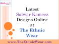 Latest Salwar kameez Designs Online at The Ethnic Wear PowerPoint PPT Presentation