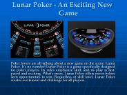 Lunar Poker - An Exciting New Game