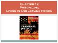 Chapter 12 Prison Life: Living In and Leaving Prison PowerPoint PPT Presentation