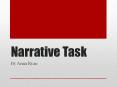 Narrative Task PowerPoint PPT Presentation