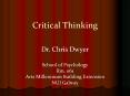 Critical Thinking PowerPoint PPT Presentation