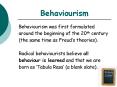 Behaviourism PowerPoint PPT Presentation