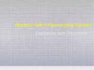 Evaluation and Treatment