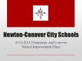 Newton-Conover City Schools PowerPoint PPT Presentation