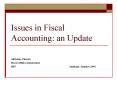 Issues in Fiscal Accounting: an Update PowerPoint PPT Presentation