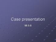 Case presentation