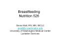 Breastfeeding Nutrition 526 PowerPoint PPT Presentation