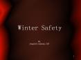 Winter Safety PowerPoint PPT Presentation