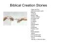 Biblical Creation Stories PowerPoint PPT Presentation