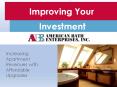 Improving your Investment - Increasing Apartment Revenues with Affordable Upgrades PowerPoint PPT Presentation