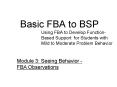 Basic FBA to BSP PowerPoint PPT Presentation
