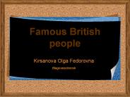 Famous British people