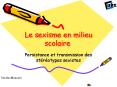 Le sexisme en milieu scolaire PowerPoint PPT Presentation