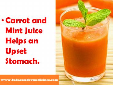 Home remedies for Upset Stomach