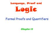 Formal Proofs and Quantifiers