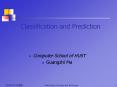 Classification and Prediction PowerPoint PPT Presentation