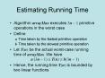 Estimating Running Time PowerPoint PPT Presentation