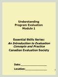 Understanding Program Evaluation Module 1 PowerPoint PPT Presentation