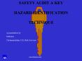 SAFETY AUDIT A KEY  HAZARD IDENTIFICATION  TECHNIQUE PowerPoint PPT Presentation