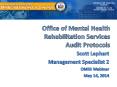 Office of Mental Health Rehabilitation Services Audit Protocols PowerPoint PPT Presentation