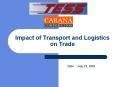 Impact of Transport and Logistics on Trade PowerPoint PPT Presentation