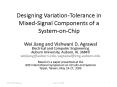 Designing Variation-Tolerance in Mixed-Signal Components of a System-on-Chip PowerPoint PPT Presentation