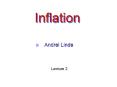 Inflation PowerPoint PPT Presentation