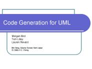 Code Generation for UML