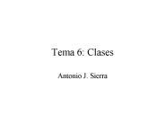 Tema 6: Clases